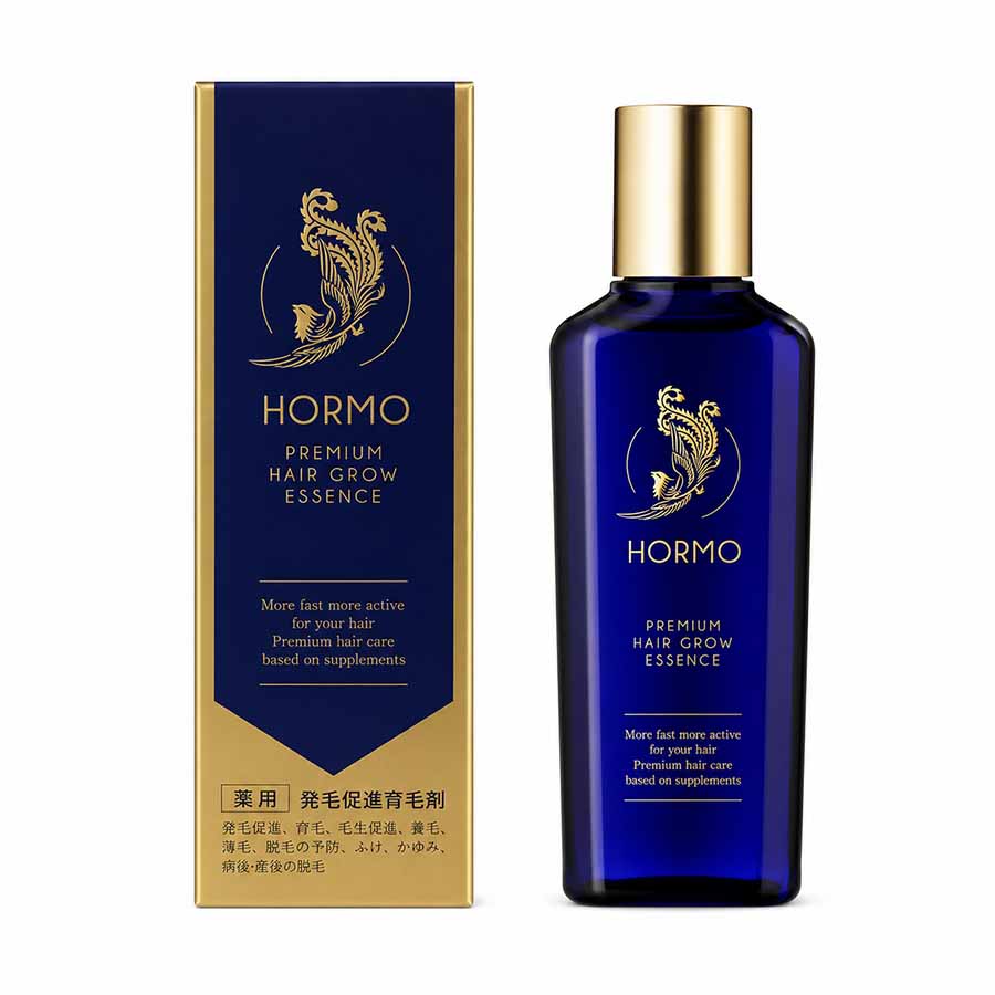 ホルモ プレミアムヘアグロウエッセンス 80ml 育毛剤 発毛促進 薄毛対策 ふけ 痒み 男女兼用 ハーブ健康本舗 HORMO
