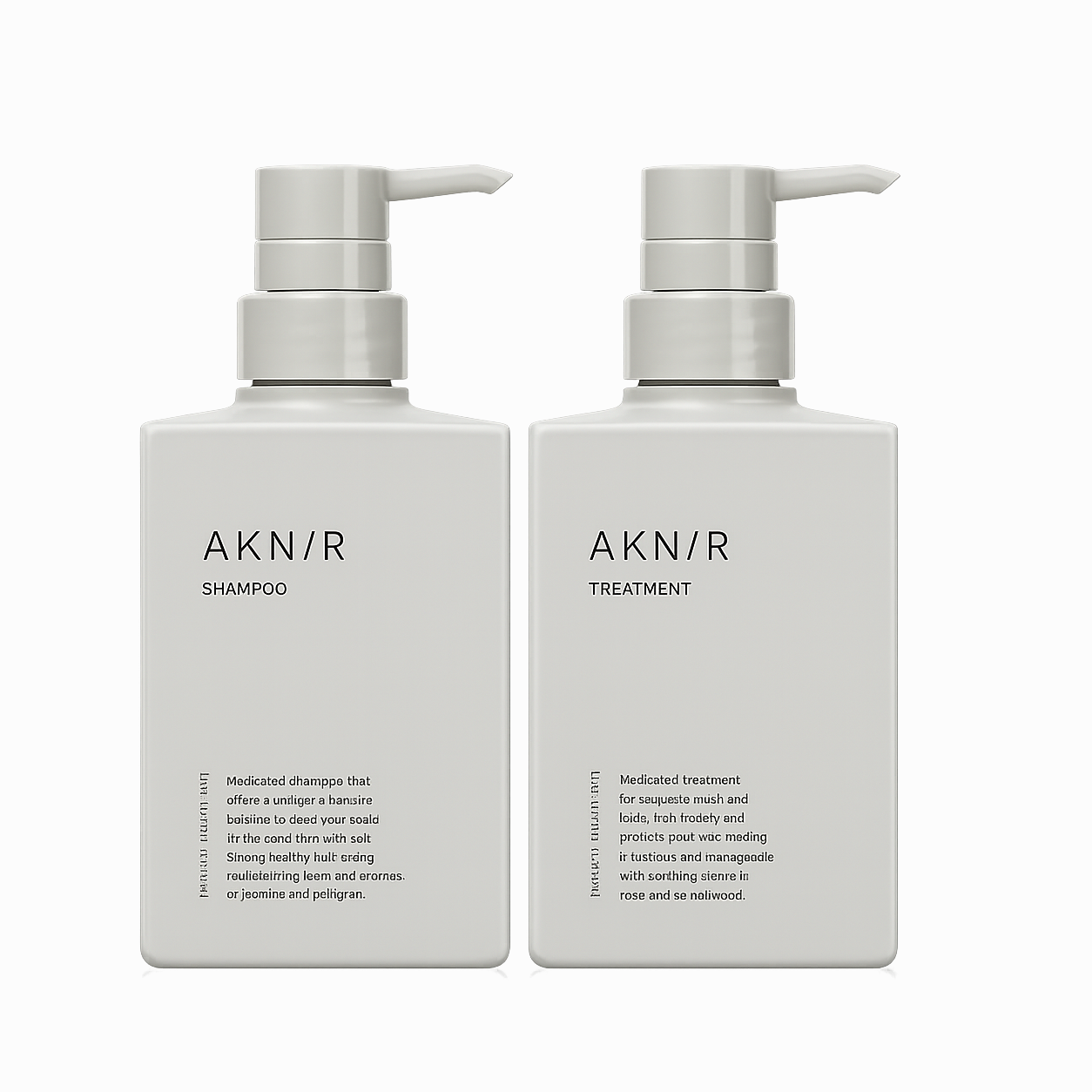AKNIR アクニー ヘアシャンプー トリートメント セット 各300ml 1ヶ月分 本体