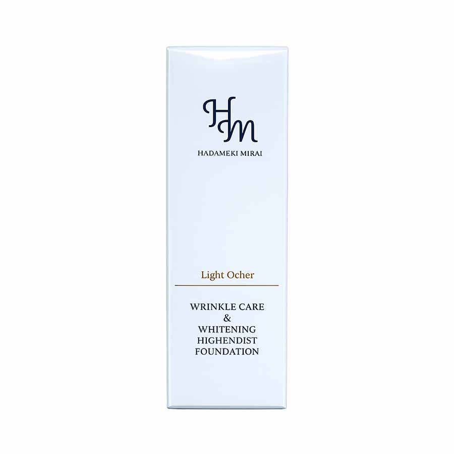 ハダメキミライ リンクルケア 美白リキッドファンデーション ライトオークル 26g 約1ヶ月分 SPF50+ PA++++