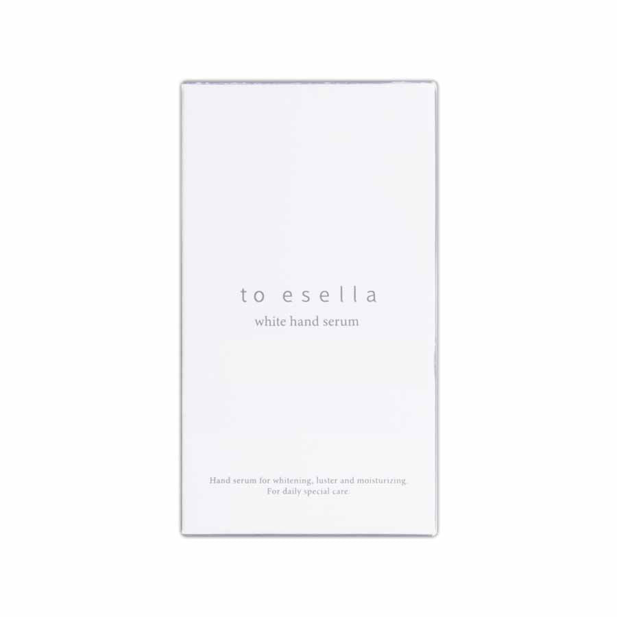 to esella ホワイトハンドセラム 20mL ハンドセラム 手 ハンド美容液 シワ 美白 ハリ オーガニック ナイアシンアミド 保湿