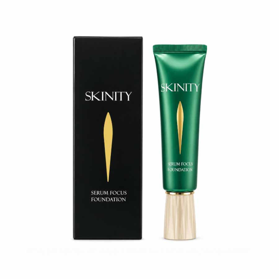 SKINITY スキニティ セラムフォーカス ファンデーション 26g リンクルケア リキッドファンデーション SPF50+・PA++++